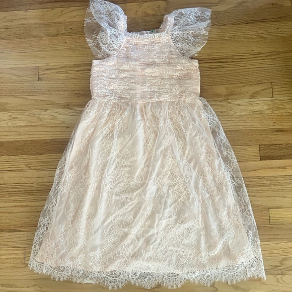Doen Other - Doen Delicate Blush Lace Kids Dress